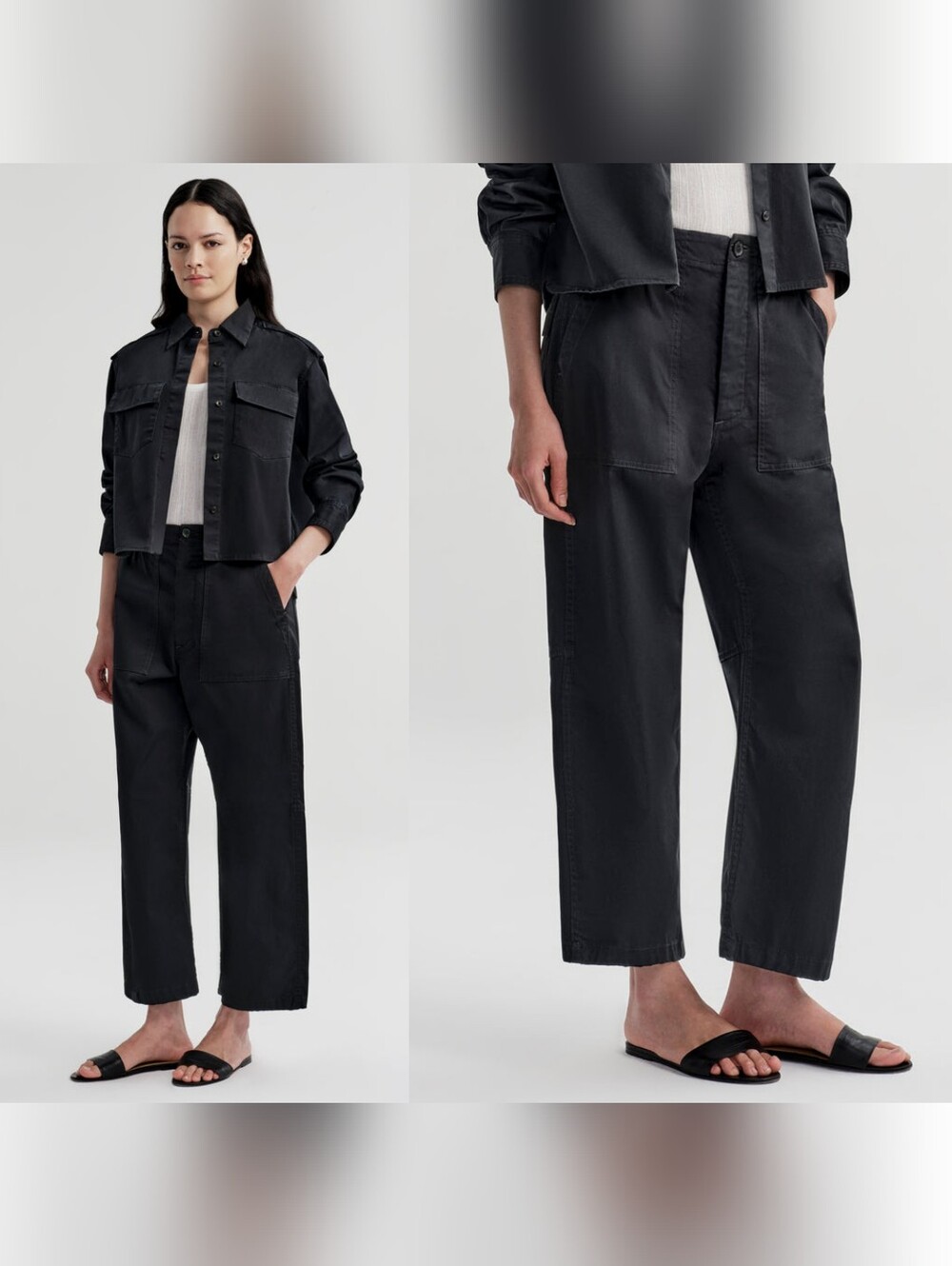 ALC Brayden Cotton Twill Pant Black